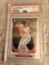 2014 Bowman Chrome Prospects Mookie Betts #BCP109 Graded PSA 8 Rookie Baseball