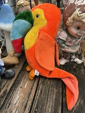 Acme TOUCAN Plush 1983 Orange Stuffed Animal Rainforest Tropical Bird 24 Jumbo