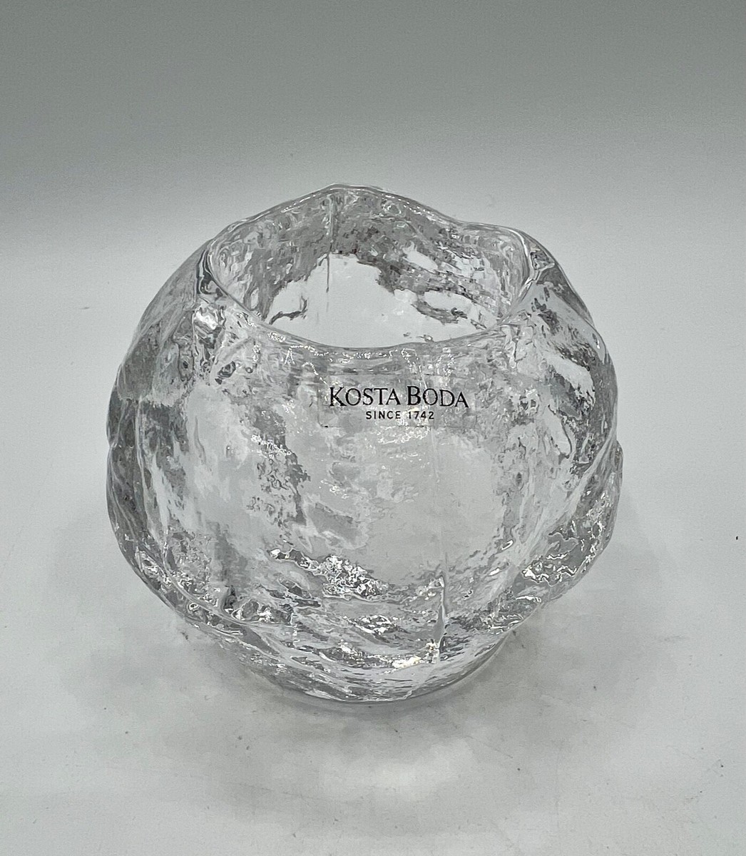  2枚 KOSTA BODA 1枚 Kosta Boda Glass Snowball Votive Candle Holder Tea Light Paper