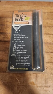 Rich N Tone Trophy Buck Deer Call New in Package 6 way adjustable 