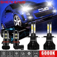 For Ford Focus 2003-2004 Combo Led Headlight H49145 Fog Lights White Kit 4pcs