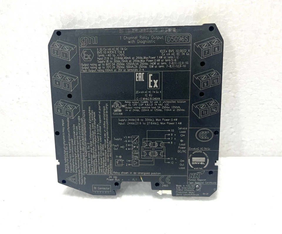 GM International D5096S 1 Channel Relay Output Module With Diagnostic - Image 3 of 4