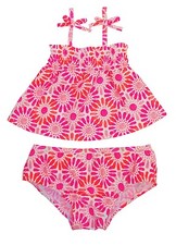 OshKosh B'Gosh Pink 2-Pc. Floral Tankini Top  Bottom Set Toddler Girls 12M,18M