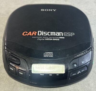 Sony Car Discman ESP D-835K Digital Mega Bass CD Player Tested