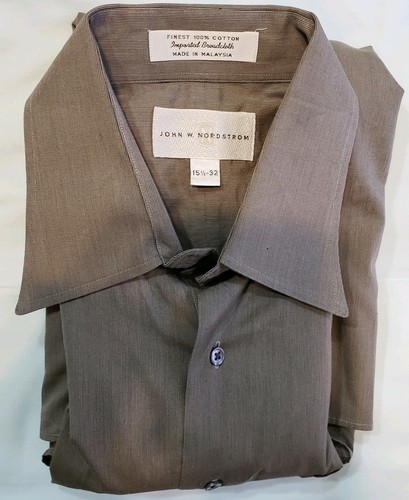 John W Nordstrom Long Sleeve Striped Button Front Dress Shirt 15.5 - 32 b5108 - Picture 3 of 10