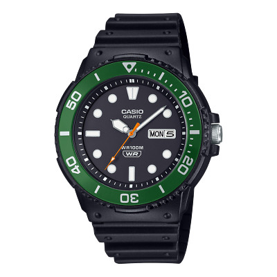 Casio MRW-230H-1E3 NEW Men's Watch Black Dial Resin Strap Analog Display Quartz