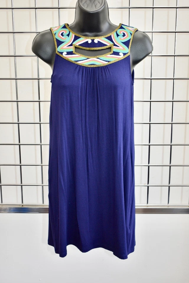 Nicole Miller Dark Blue Teen Girls Fancy Dress Size 12 On Sale - Image 3 of 4