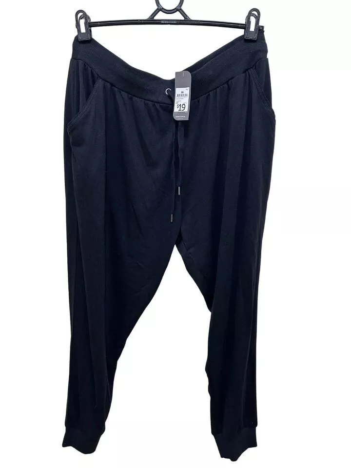 Target womens activewear cuff sweat pants jogger size 16 black NEW