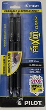 Pilot FriXion Retractable Gel Pens Fine Point Black Ink 31460