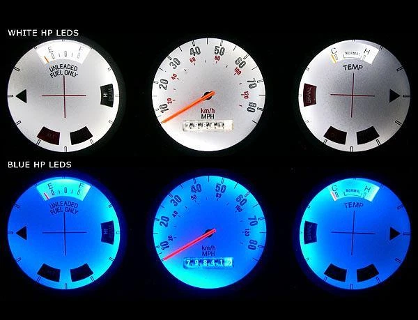 Medidores de cara blancos para Ford Thunderbird 1977-1979 sin tacómetro Foto 4 de 4