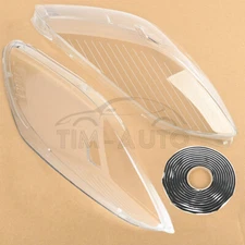 Pair Transparent Headlight Headlamp Cover Lens for Buick Enclave 2008-2012