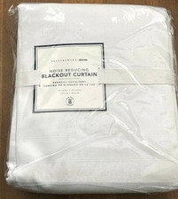 One Pottery Barn PB Teen Noise Reducing Blackout Curtain, 52"x96", White