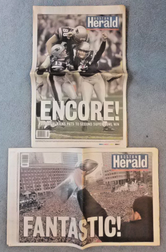 PATRIOTS SUPER BOWL 38 - BOSTON HERALD - VICTORY AND PARADE ISSUES - 2004 - 第 1/5 張圖片