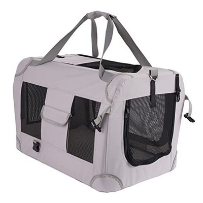 Cat Carrier Pet Soft-Sided Dog Crate Dog Carrier Small(20''L x 13''W x 13''H) Grey