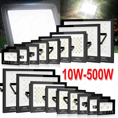 LED Fluter 10W 20W 30W 50W 100W 200W 300W 500Watt Außen Strahler Scheinwerfer DE