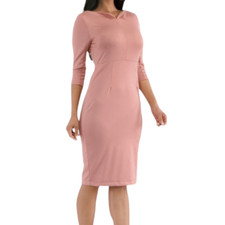 Jeyrey by H and H Fashion Soft Pink Sheath Dress Size S