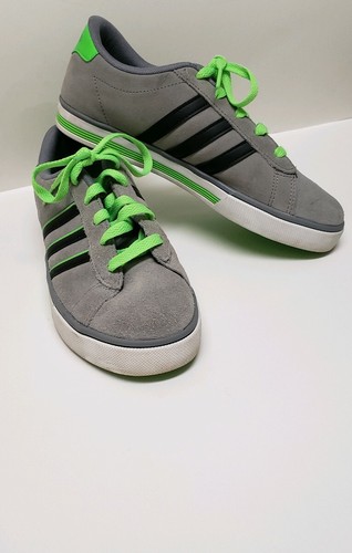 Adidas Neo Etiqueta Gris Gamuza Zapatos de Skate Tenis Chicos Rayas Negras  Talla 6 1/2. | eBay