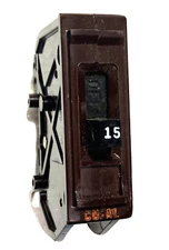 Wadsworth A115NI 15 Amp “15” On Handle 1P METAL FOOT Circuit Breaker A15 A115