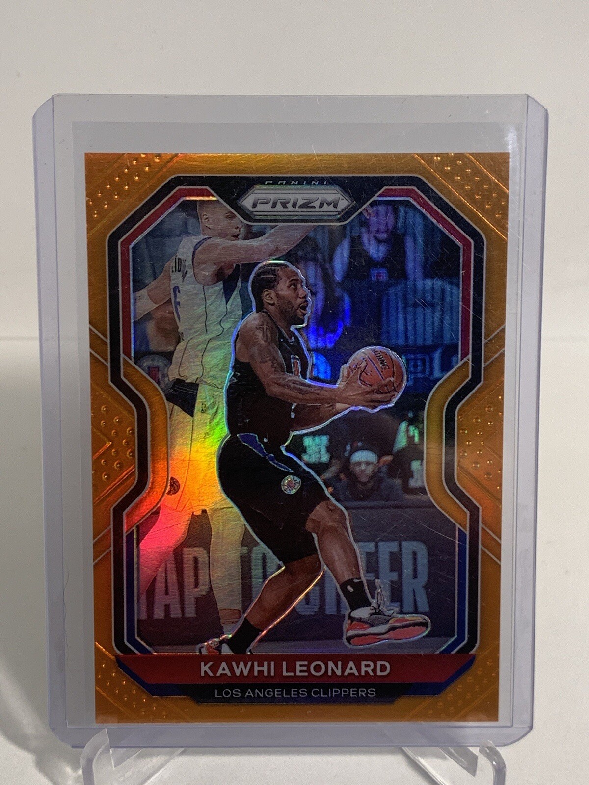 2020-21 Panini Prizm Kawhi Leonard Orange Prizm /49 Los Angeles Clippers #209
