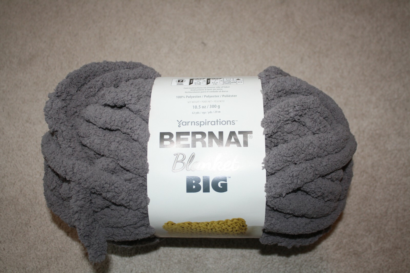 HOLD FOR LARISA ONLY Bernat blanket big bold misty smoke lot of 6