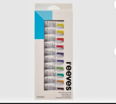 Reeves 12 Piece Watercolor paint 10ml Each tube New in Package