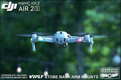DJI Mavic Air 2 / 2S Strobe Mounts For VIFLY Strobes (Strobe