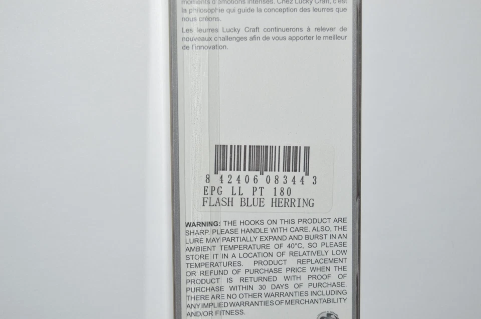 lucky craft ll puntero 180 ss hundimiento lento tirón articulado 7" flash arenque azul Foto 4 de 4