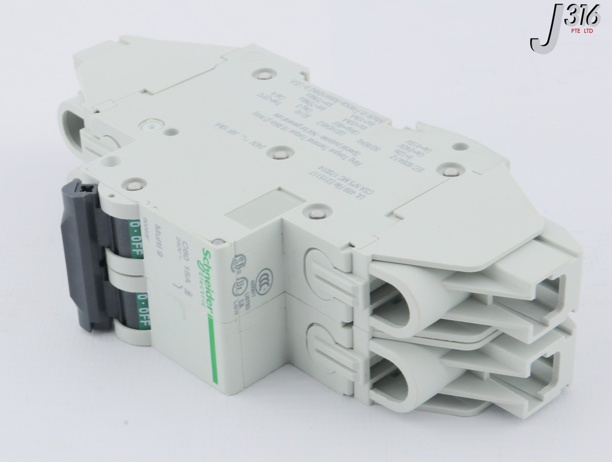 27281 SCHNEIDER ELECTRIC CIRCUIT BREAKER, MULTI 9 C60, 15A (NEW