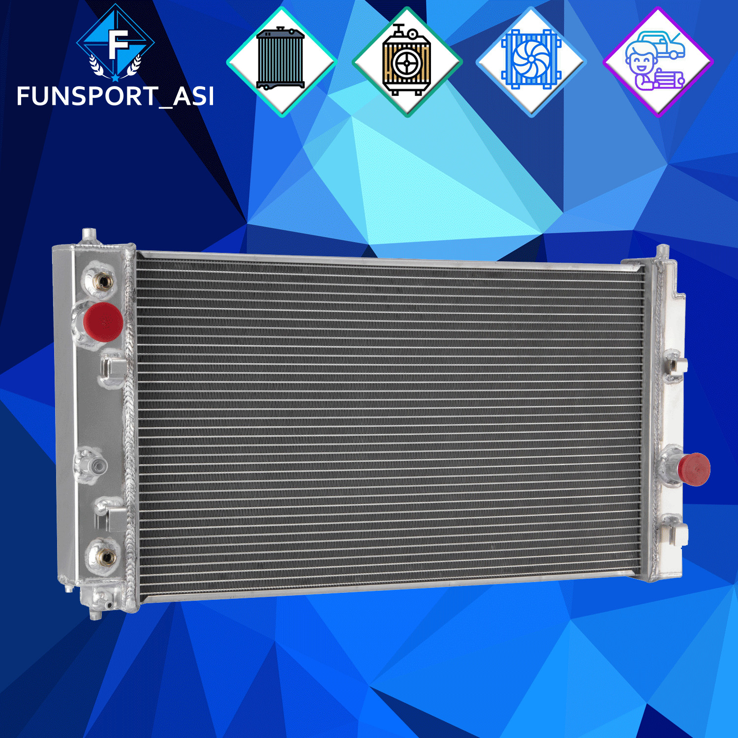 3 Row Aluminum Radiator For 1997-2003 2002 Chevy Malibu 99-05 Pontiac Grand Am