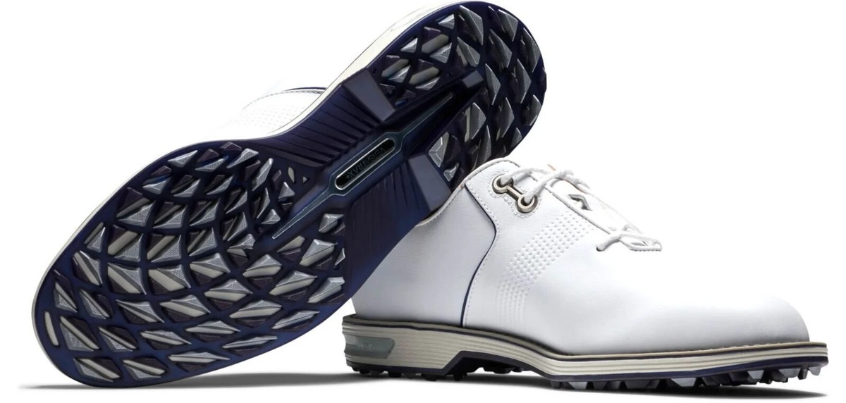 FootJoy Dryjoys Premiere Series Flint Golf Shoes - White/Navy 53922 Sz 7W FootJoy DryJoy Premiere Wilcox Golf Shoes 54522 - White/Red/Navy main image 3
