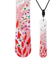 Miniboard QUIKSILVER Silhouette Banana 11/12 CLASSIC Snowboard as Necklace A17