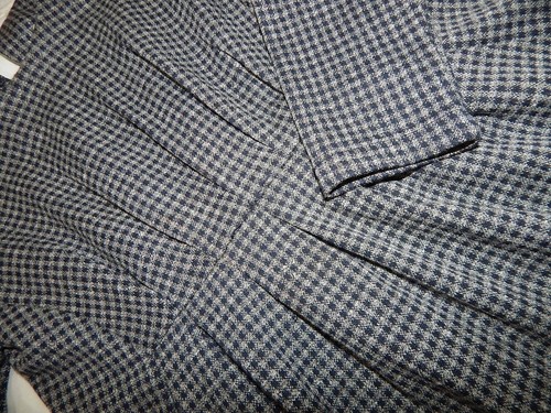 NWOT Zara Girls size 6 116 Navy Houndstooth Fit and Flare Dress Business casual - Picture 2 of 9