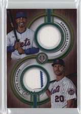 2025 Tribute Dual-Player Dual Relics Green /99 Francisco Lindor Pete Alonso 2s2