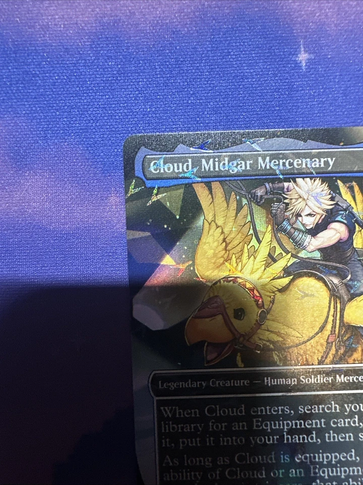 Cloud, Midgar Mercenary (Chocobo Track Foil) Final Fantasy Foil CLEAN/MINT - Image 2 of 4