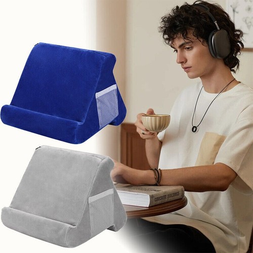 For iPad Book Reading Rest Cushion Soft Pillow Tablet Stand Multi Angle Holder - Picture 12 of 23