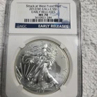 2012(W) 1 oz American Silver Eagle NGC MS70 Struck At West Point Mint 7A