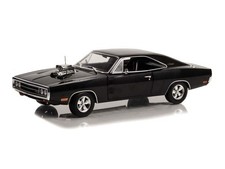 1970 Dodge Charger W Blown Engine - Black 118 Scale Model - Greenlight 19122