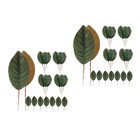  2 Count Artificial Leaves for Decoration Craft Fake Magnolia Wreaths Faux