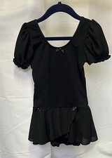 Danz in Motion girls black leotard tutu size 4-6