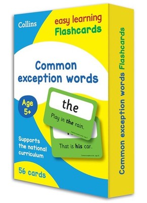 Common Exception Words Flashcards: Ideal for Home Learning by Collins Easy Learn