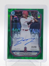 ISAIAH JACKSON 2026 BOWMAN CHROME PROSPECT 1ST AUTO GREEN REFRACTOR /99 Q7273