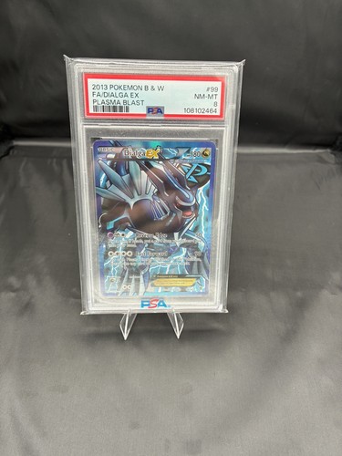 2013 Pokémon B&W Plasma Blast Dialga EX Full Art #99/101 PSA 8 NM-MT