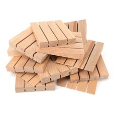 JCP Hardwood Wood Wedge Fence Panel Packers Shim Wooden Wedges 48 Pack