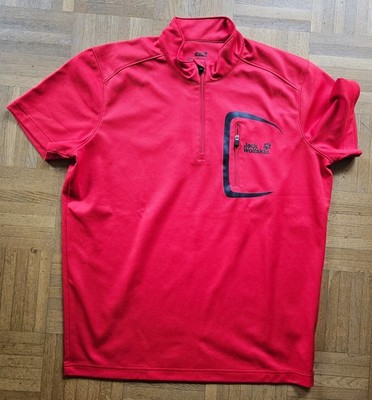 Funktionsshirt  Bikeshirt Jack Wolfskin unisex Herren rot  Größe M wie neu