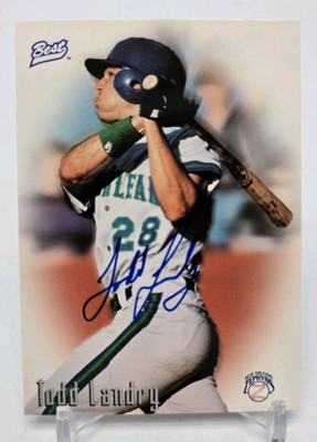 1997 Best Card Company TODD LANDRY Best Prospects Auto New Orleans Zephyrs MiLB