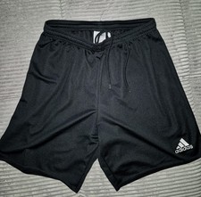 TOP ADIDAS Shorts M (176) climalite kurze Sport Fussball Training Hose schwarz