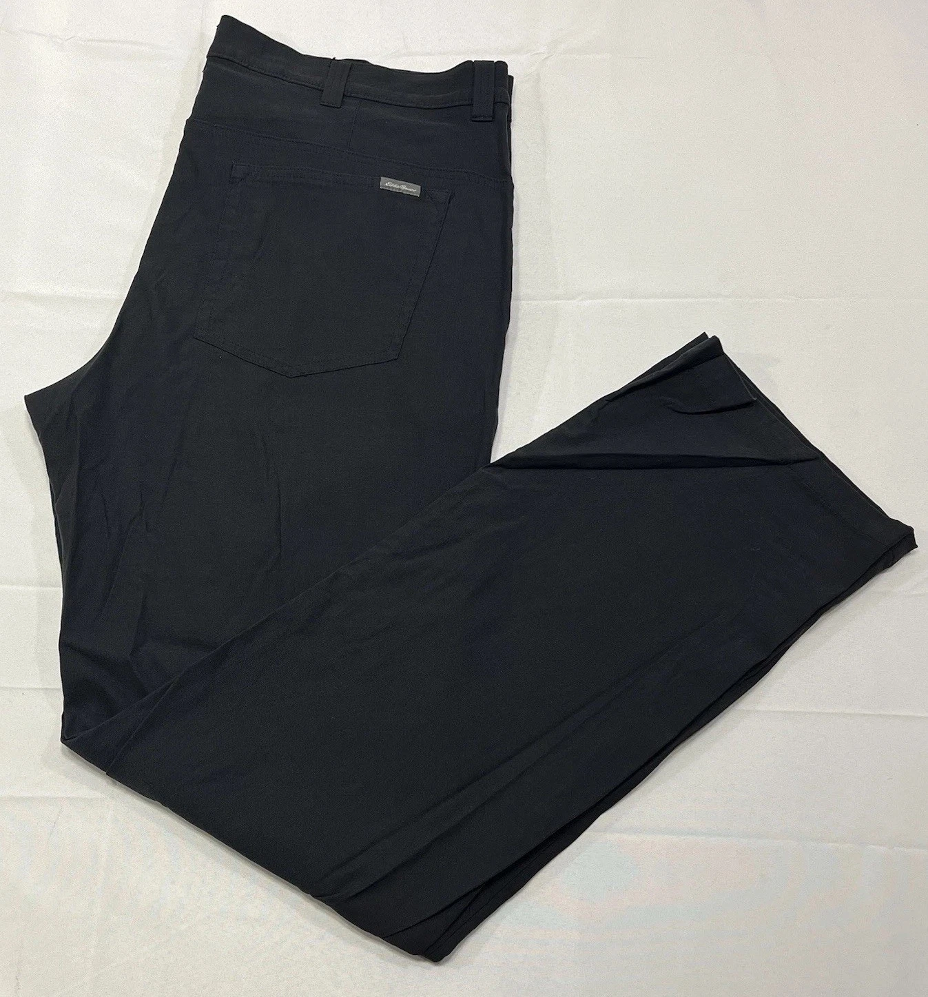 Eddie Bauer Travex Mens Black Nylon Spandex Hiking Pants Size 38x32 (39x31)