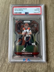 2020 Panini Prizm JOE BURROW #307 RC Rookie - PSA GEM MINT 10 