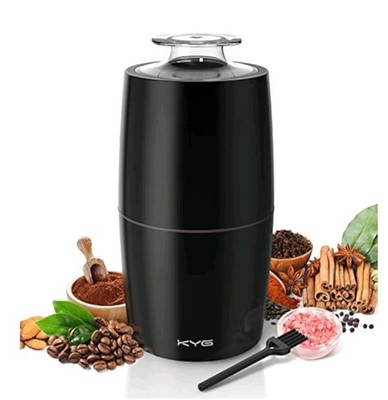 KYG Elektrische Kaffeemühle 300 W Motor 70 g Kapazität Mahlwerke