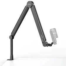 Premium Microphone Boom Arm with Desk Mount, 360° Rotatable, Fully Adjustable...